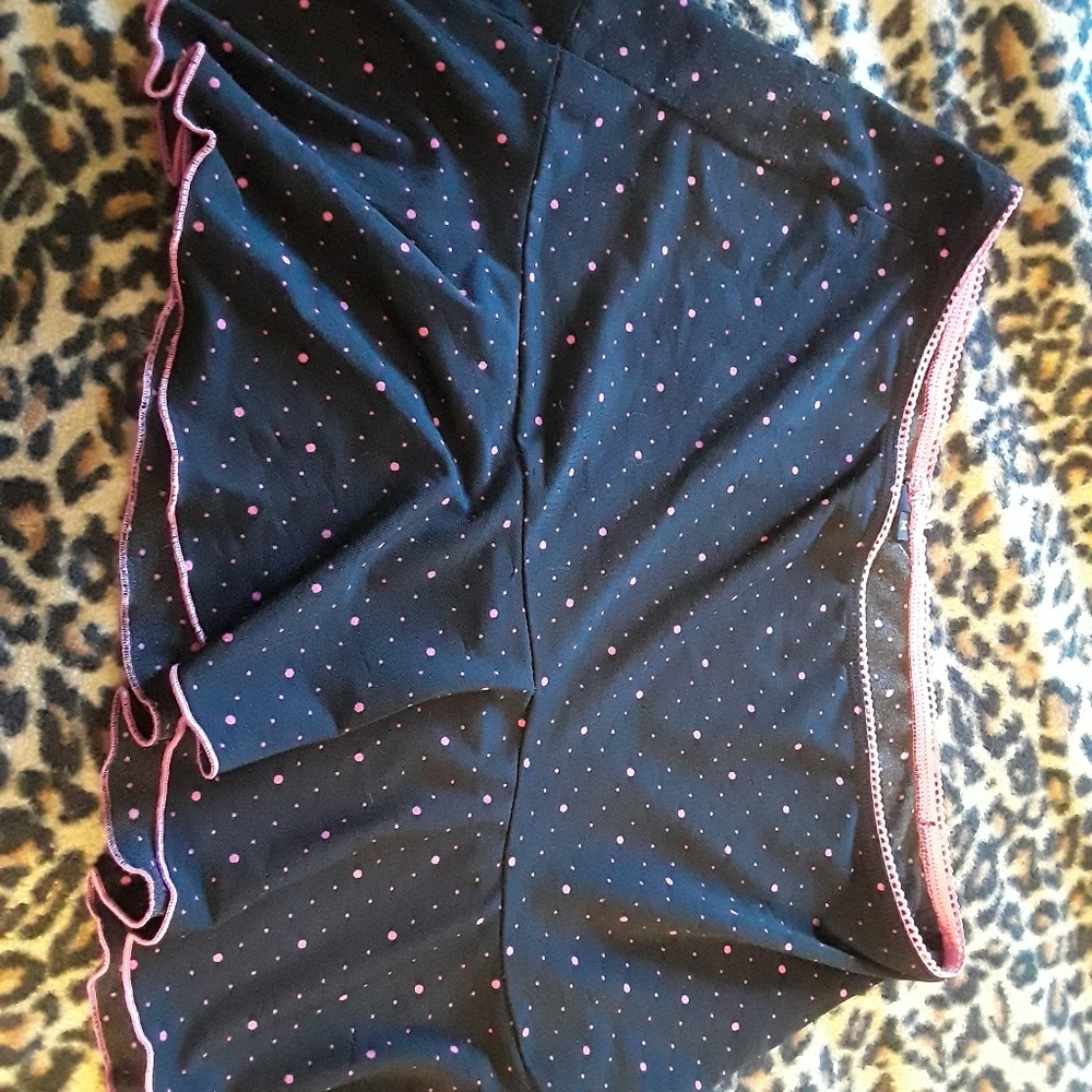 Pinup punk pink polka dot skirt